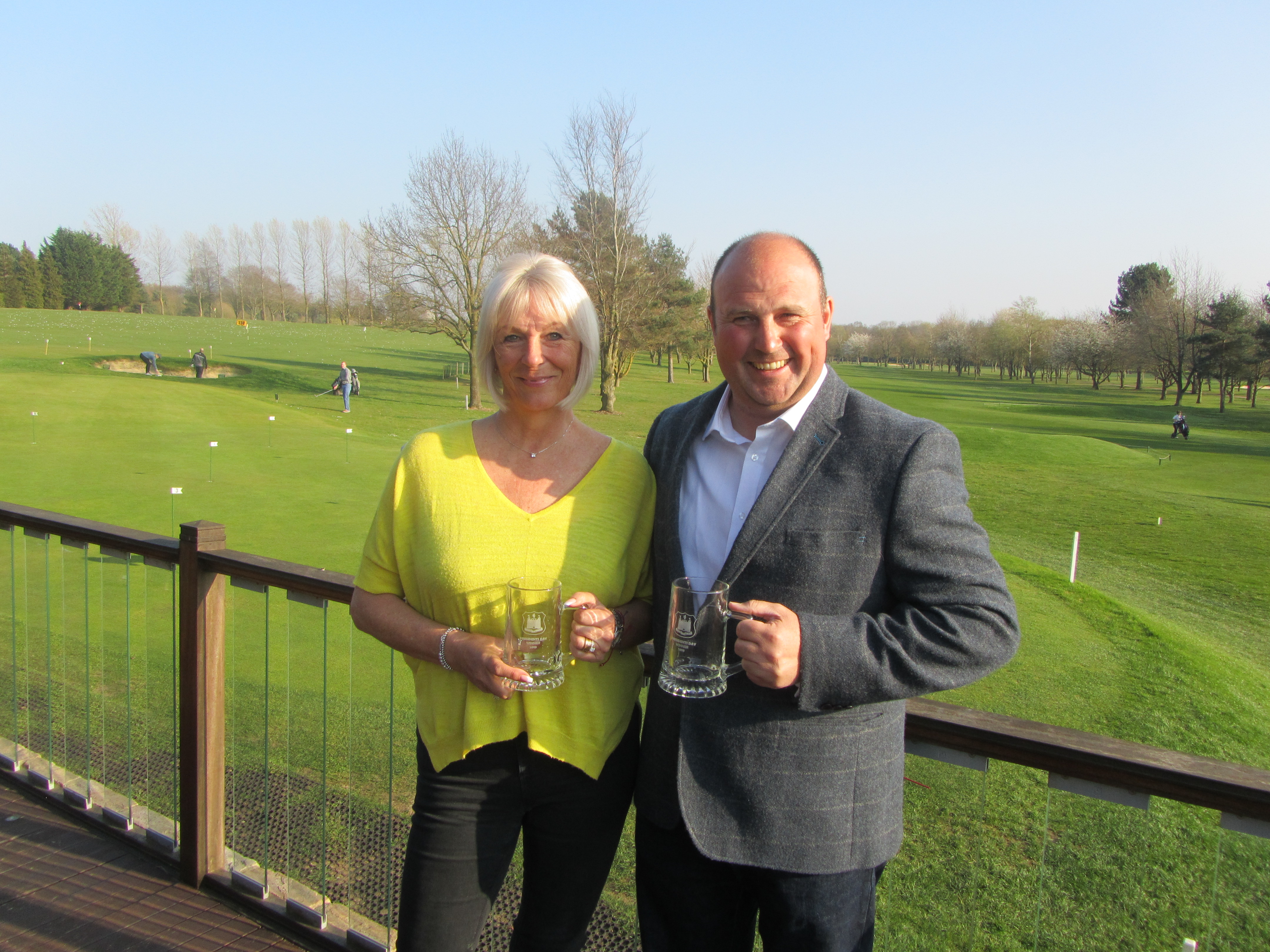 Rhys Nightingale and Andrea Leigh - 43 Points in the SGU Presidents Day Stableford